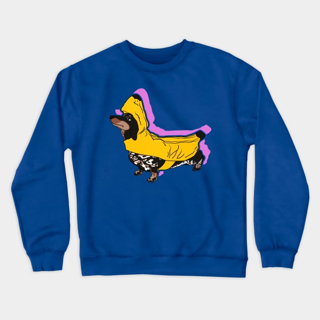 banana dog Crewneck Sweatshirt by oddishes